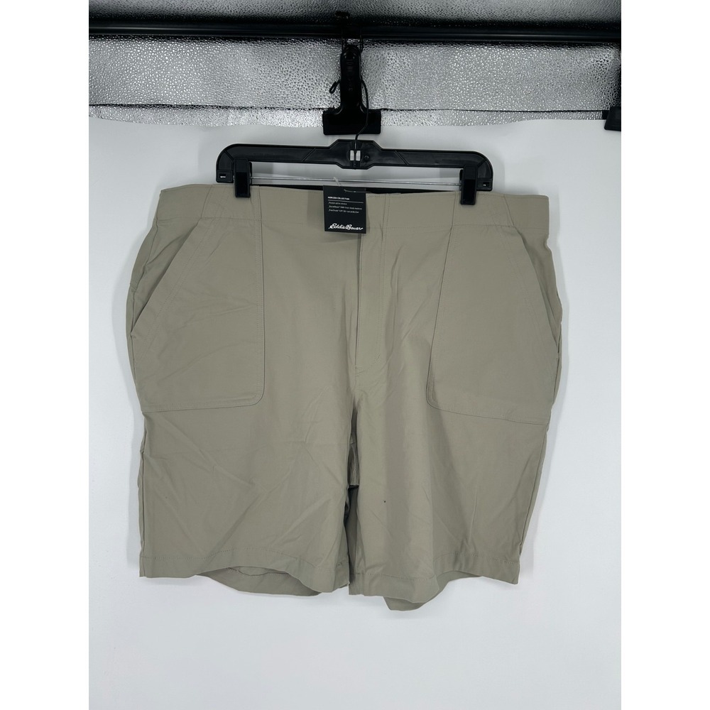 Eddie Bauer Horizon Bermuda Shorts‎ Womens Size 22W High Rise Hiking Nylon Chino